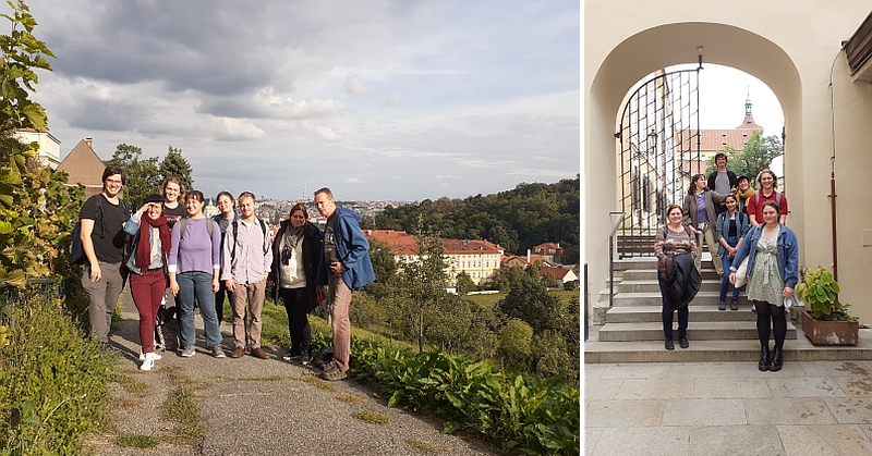 The usual place for our excursions is the Petřín Hill, from where nice views of Prague can be seen. Our next steps led to the St Agnes Monastery, where there is an exhibition of Czech Gothic art. The destination of the day trip at the end of the programme was Karlštejn Castle.