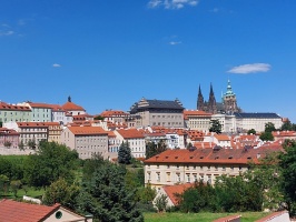 A View to Prague Castle from Petřín hill.