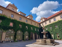 The National Library of the Czech Republic (Národní knihovna České republiky)  of the Czech Republic located in Old Town.